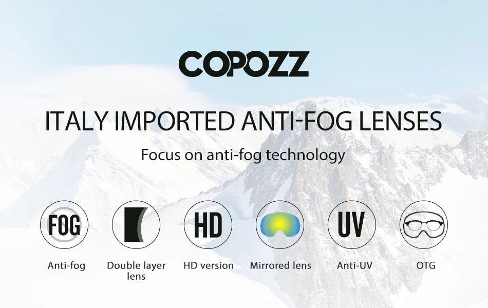 UV400 Ski Goggles – Anti-Fog Snowboard & Ski Eyewear