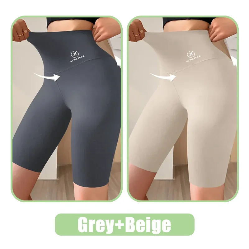 Women’s High-Waist Sports Shorts – Cycling, Jogging & Gym
