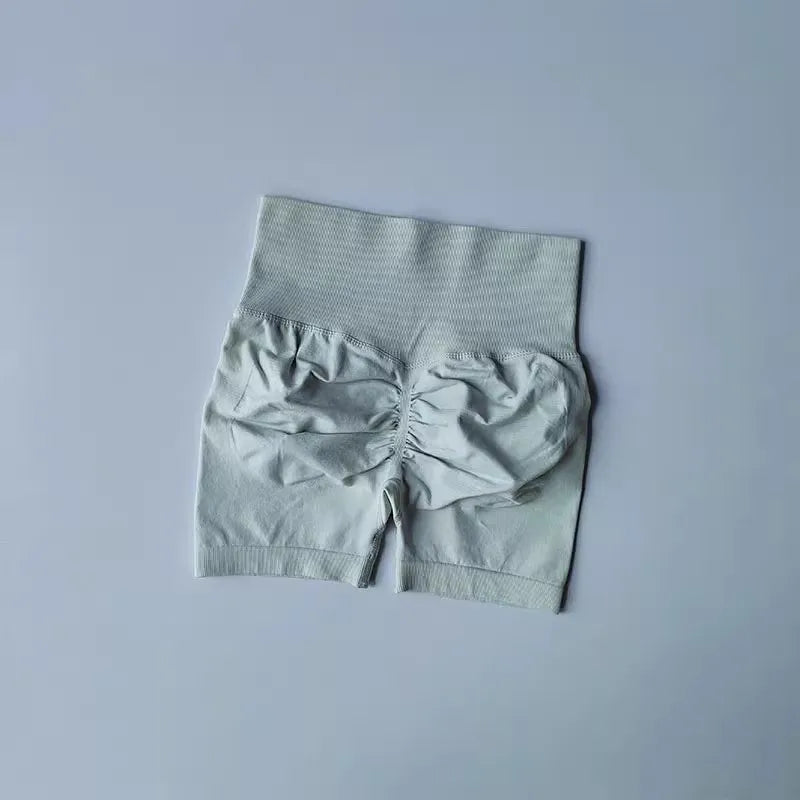 High-Waist Women’s Yoga & Fitness Shorts – Breathable Workout Shorts