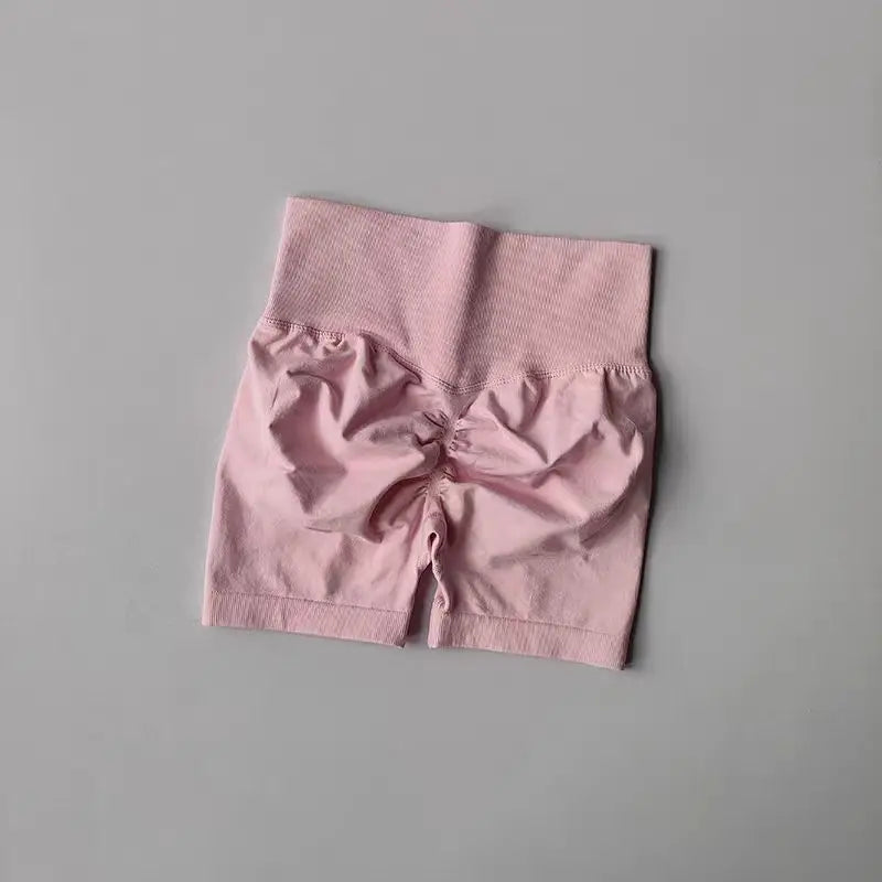 High-Waist Women’s Yoga & Fitness Shorts – Breathable Workout Shorts