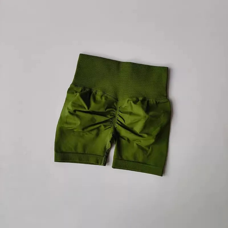High-Waist Women’s Yoga & Fitness Shorts – Breathable Workout Shorts