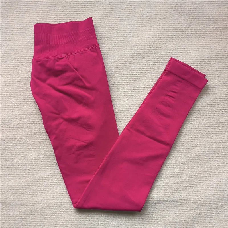 Seamless High-Elastic Yoga Leggings – Butt-Lifting Fitness Tights