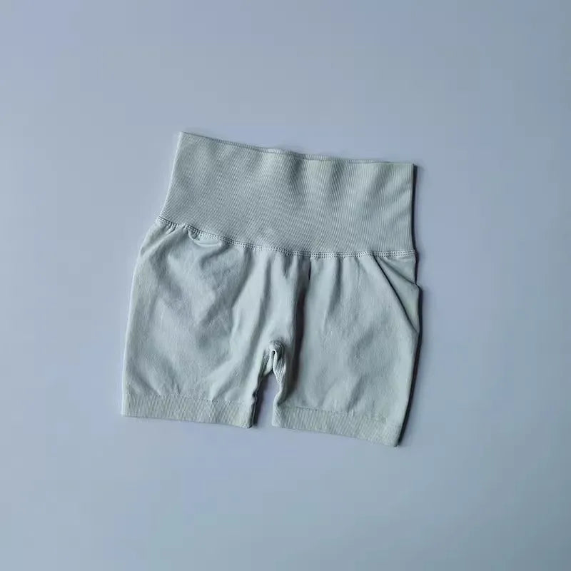 High-Waist Women’s Yoga & Fitness Shorts – Breathable Workout Shorts