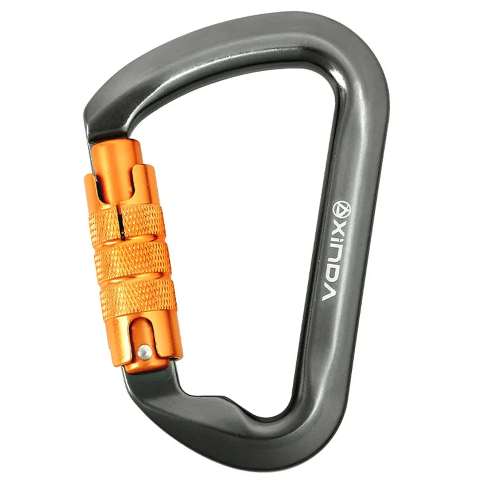 30kN Locking Carabiner – Heavy-Duty D-Shaped Climbing Carabiner