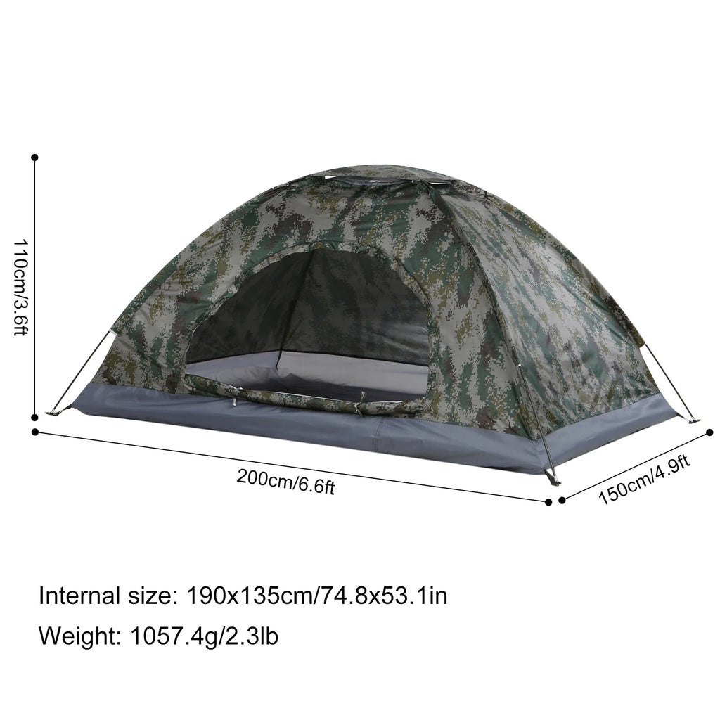 TOMSHOO 2-Person Summer Camping Tent – Lightweight Outdoor Trekking Shelter