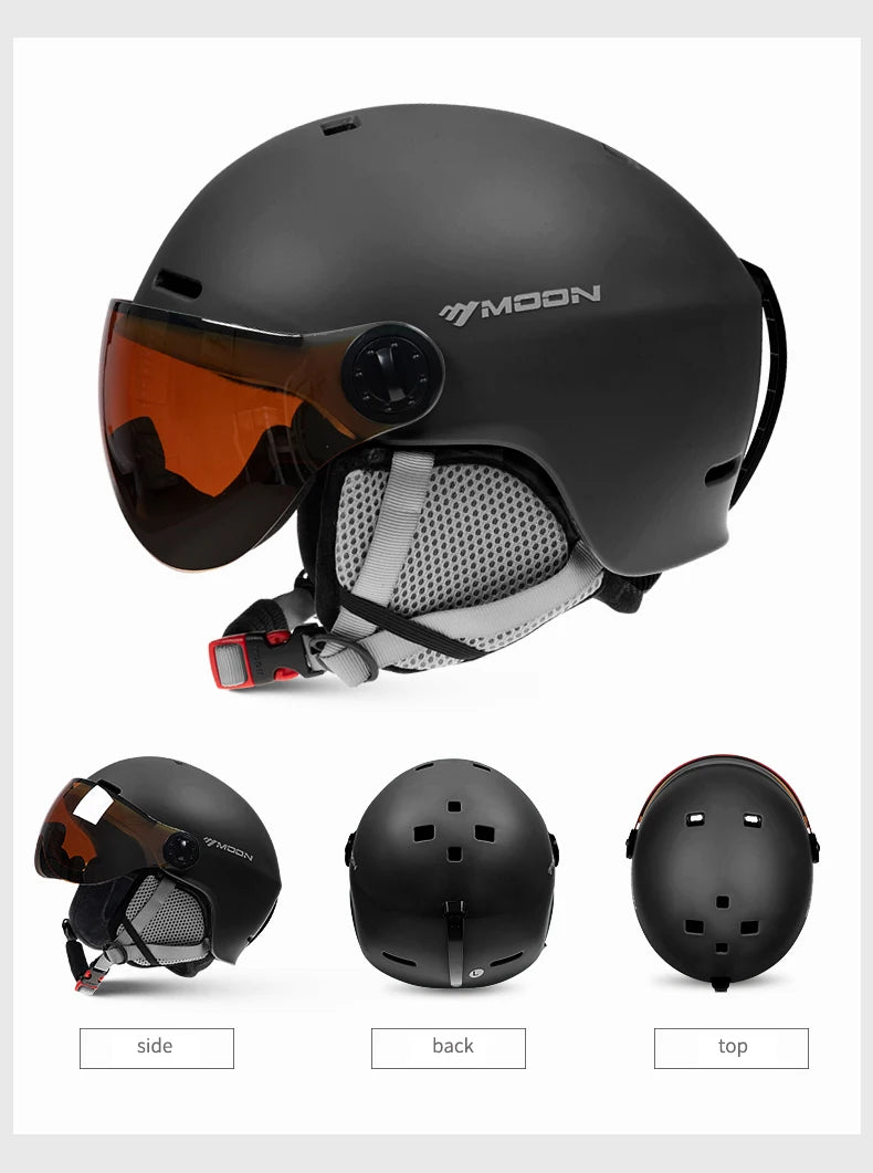 Ski Helmet with Snow Visor – Safety Gear for Winter Sports