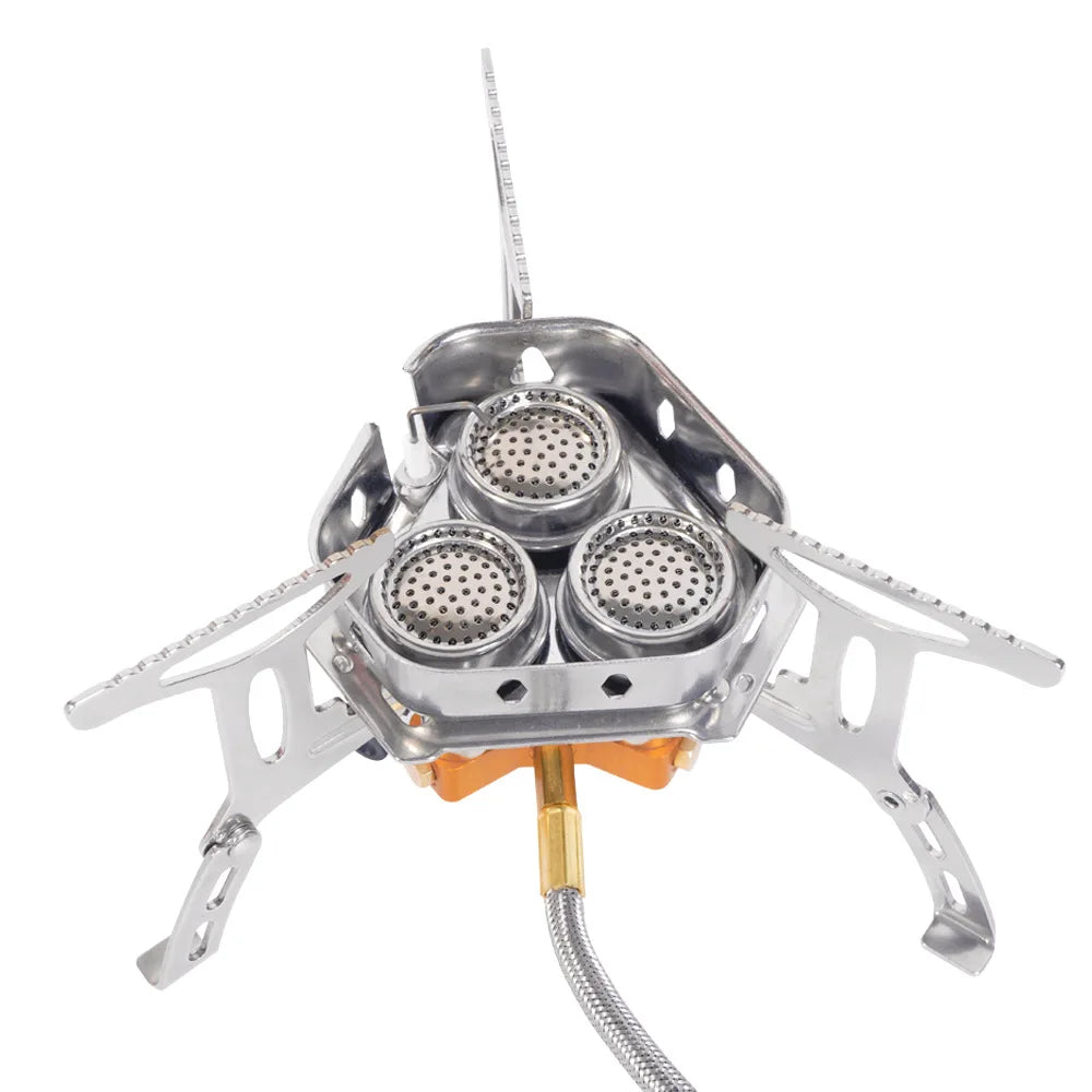 3-Head Gas Stove – 5800W Folding Camping Burner