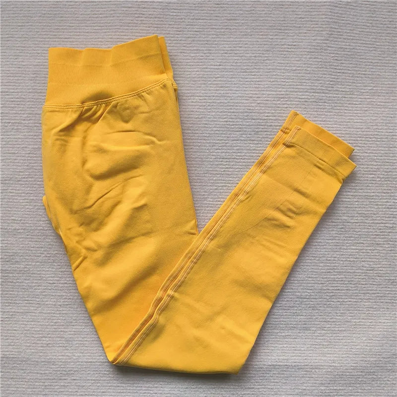 Seamless High-Elastic Yoga Leggings – Butt-Lifting Fitness Tights