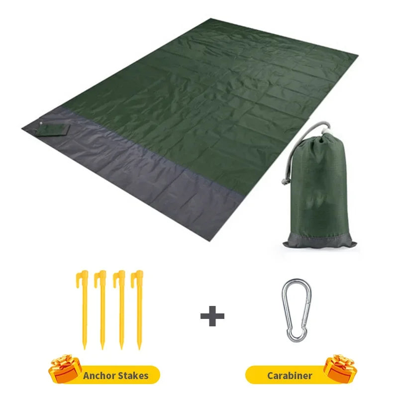 Waterproof Folding Beach & Picnic Mat – Lightweight Outdoor Blanket