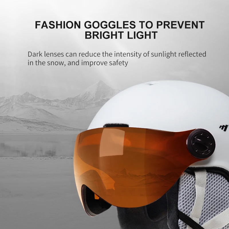Ski Helmet with Snow Visor – Safety Gear for Winter Sports