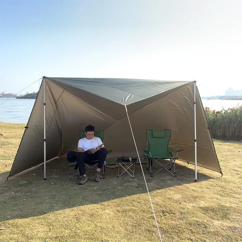 Waterproof Tent Tarp – Lightweight Outdoor Camping Sun Shelter