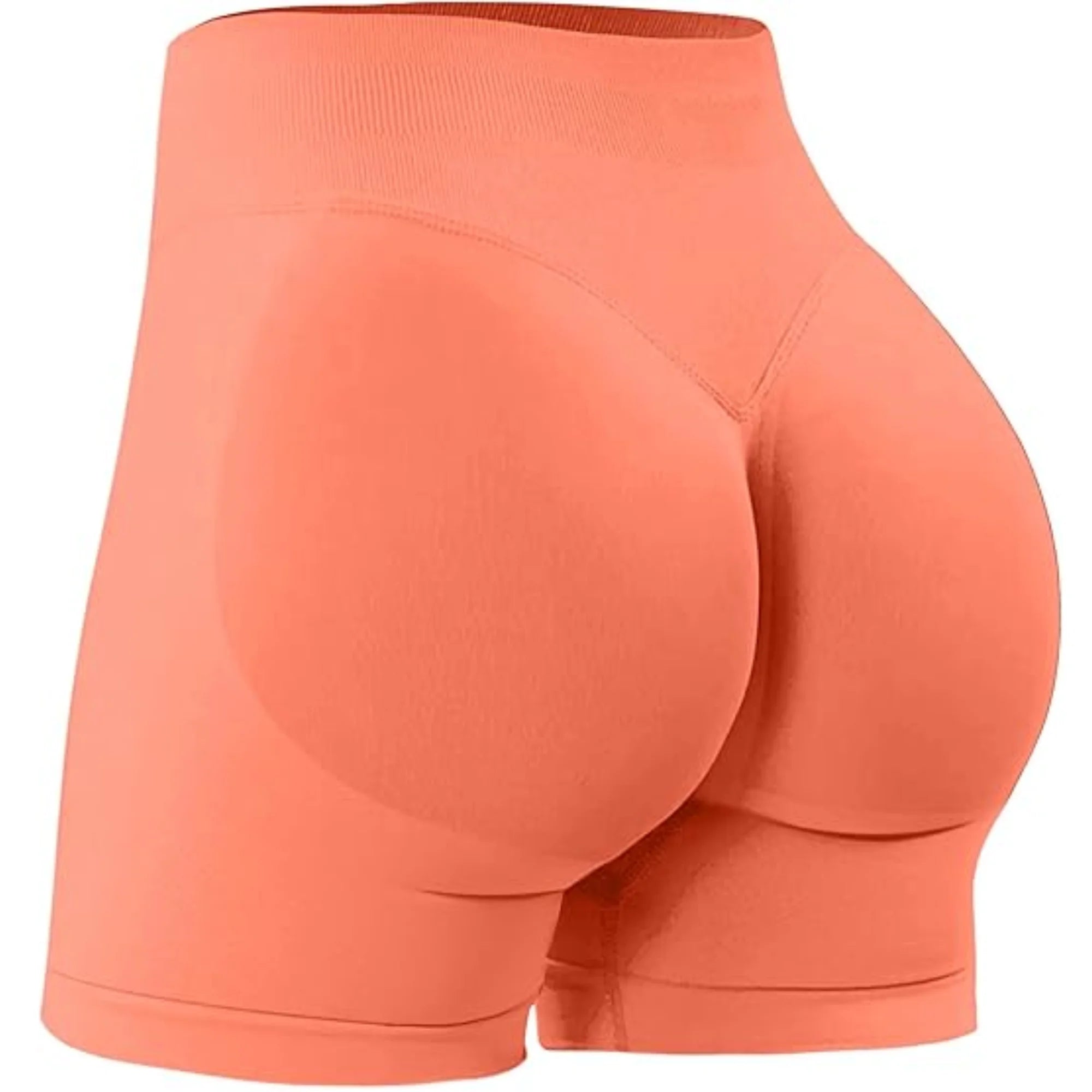 High-Waist Summer Yoga Shorts – Solid Color Fitness Leggings