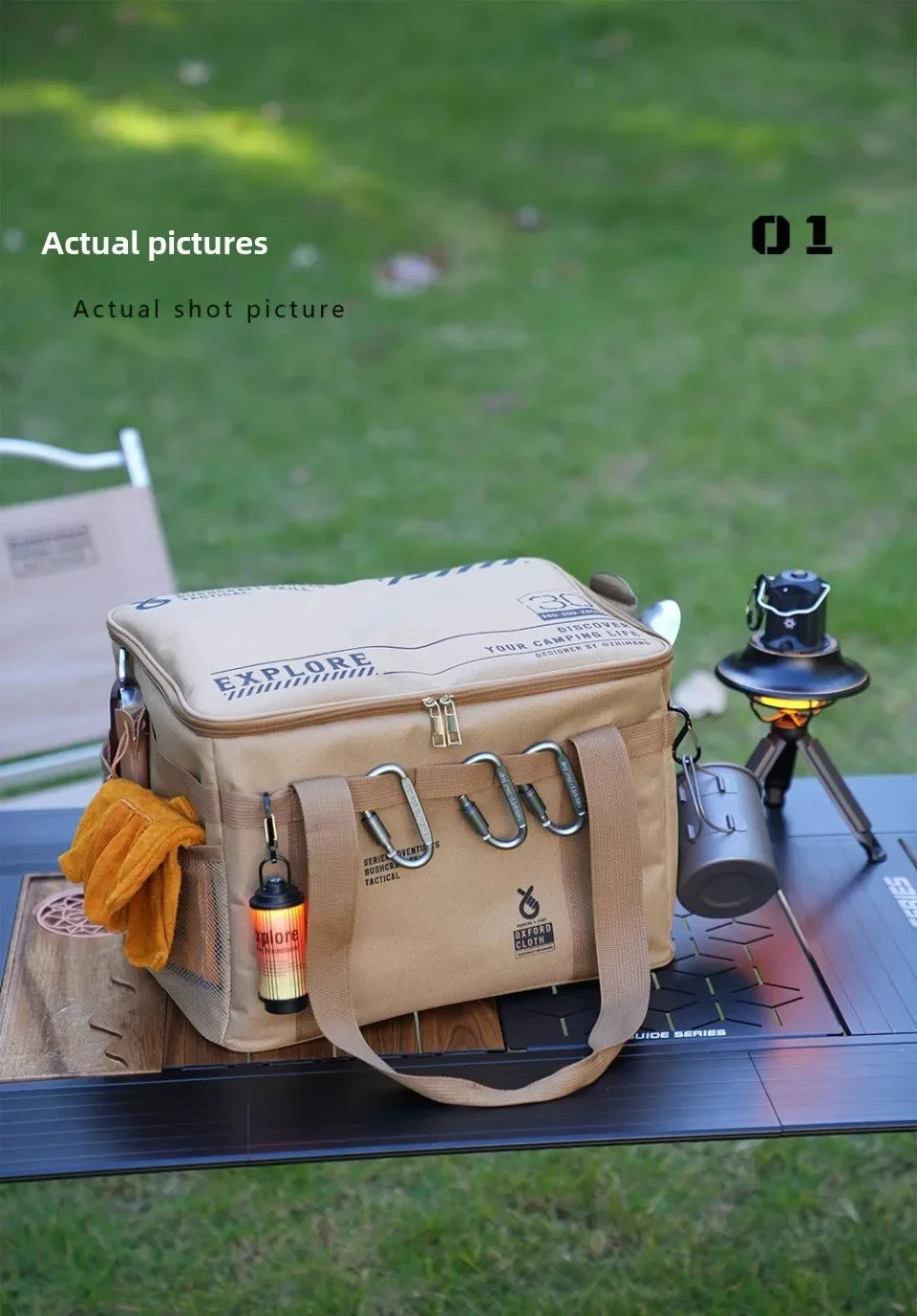 30–42L Tactical Camping Storage Bag – Insulated Waterproof Box