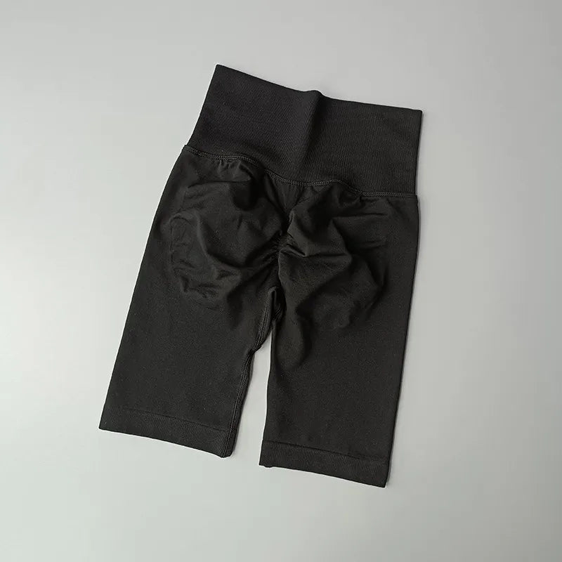 High-Waist Women’s Yoga & Fitness Shorts – Hip Push-Up Quick-Dry