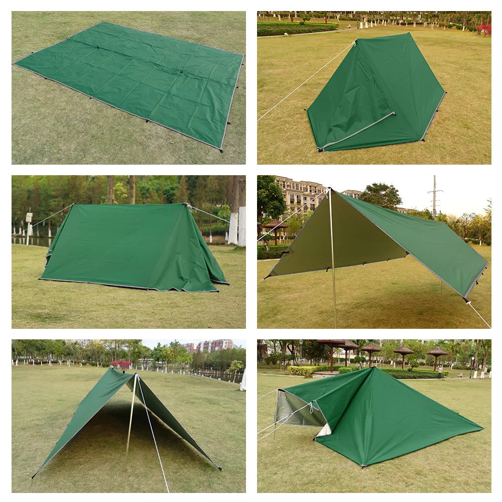 Waterproof Tent Tarp – Lightweight Outdoor Camping Sun Shelter