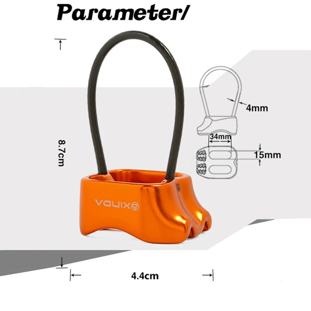 RMOJOYCE ATC Belay Device – 25kN Aluminum Rock Climbing Descender
