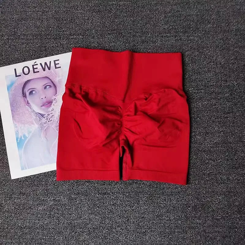 High-Waist Women’s Yoga & Fitness Shorts – Breathable Workout Shorts