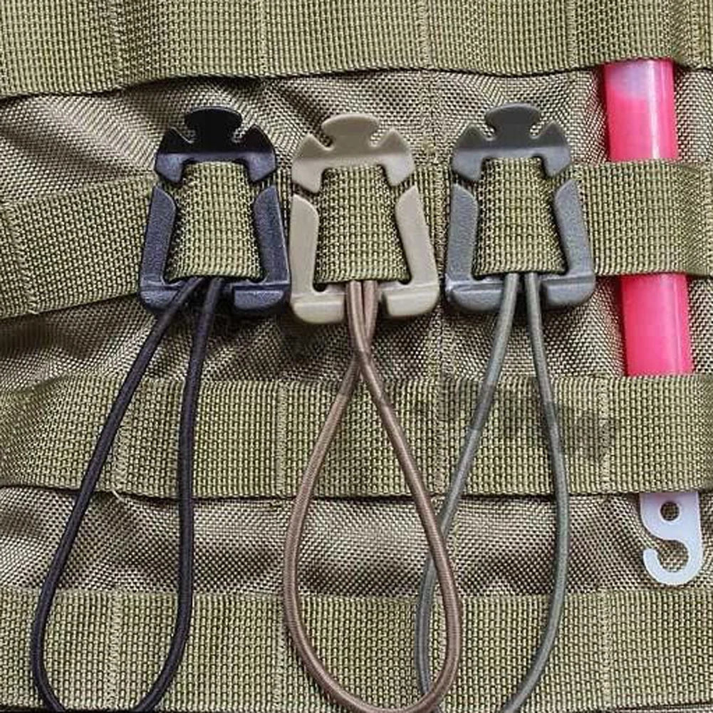 2-Pack Nylon Carabiner Clips – Outdoor Backpack & Camping Hooks