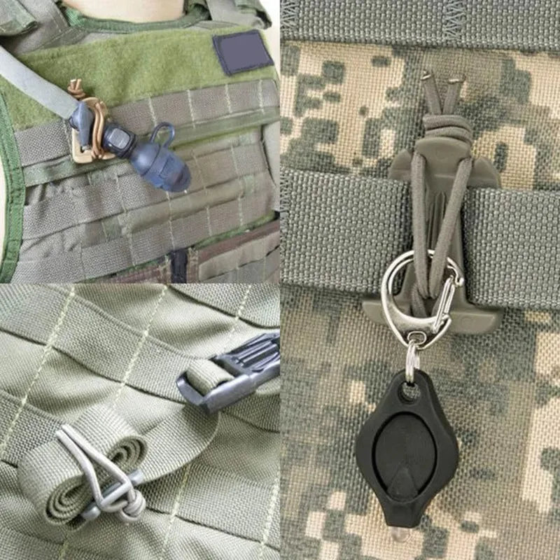 2-Pack Nylon Carabiner Clips – Outdoor Backpack & Camping Hooks