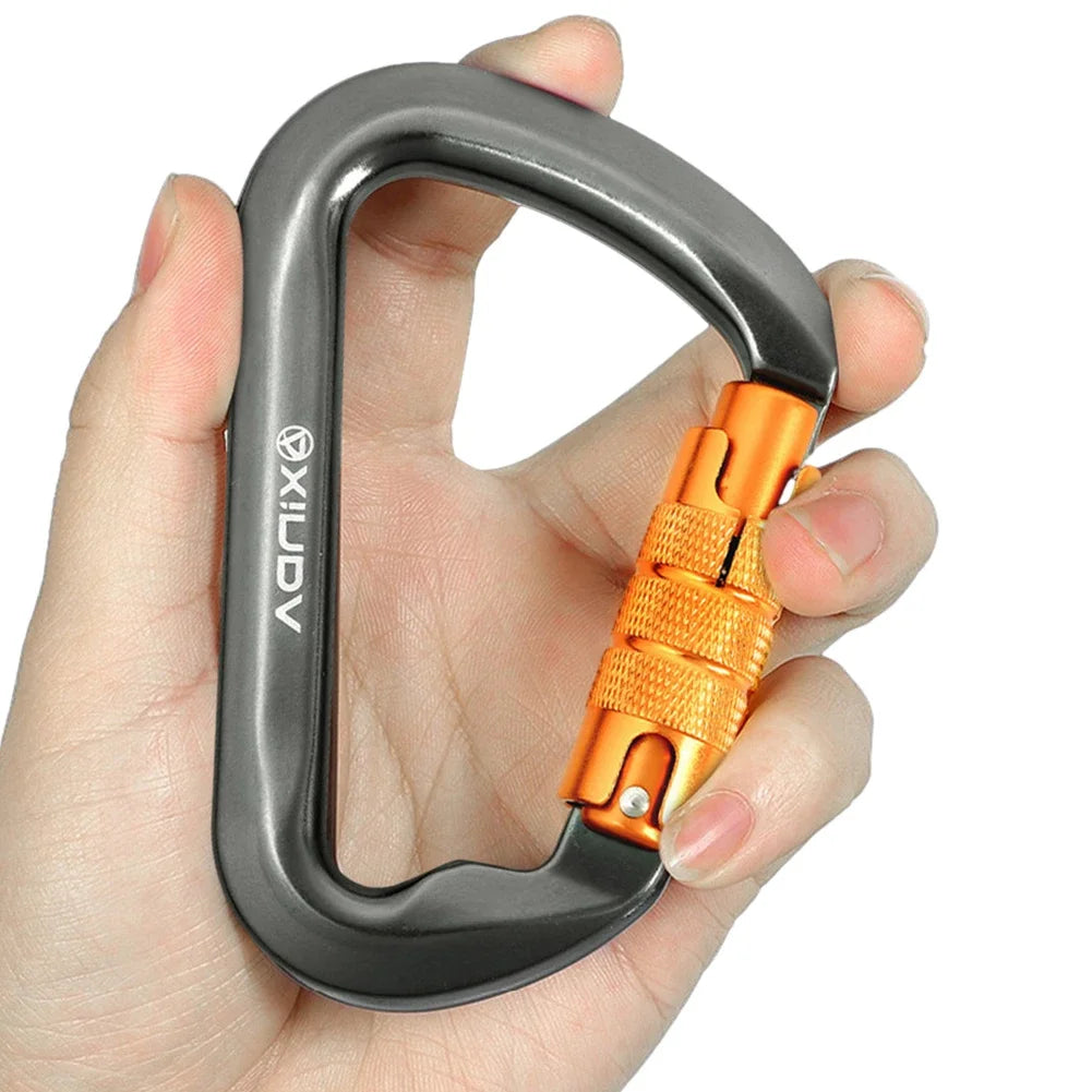 30kN Locking Carabiner – Heavy-Duty D-Shaped Climbing Carabiner