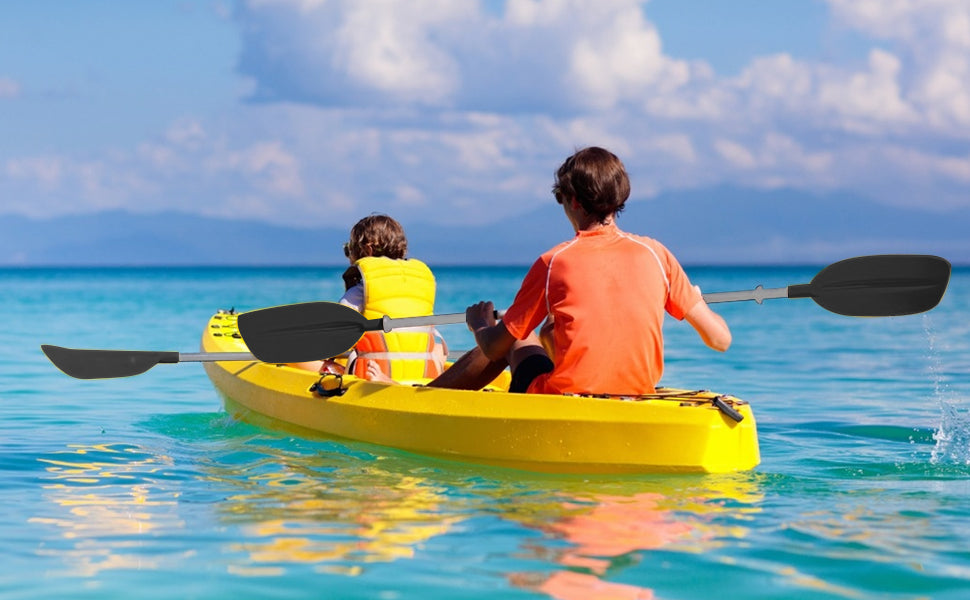 1 Pair Adjustable Aluminium Kayak Paddles – Detachable & Portable