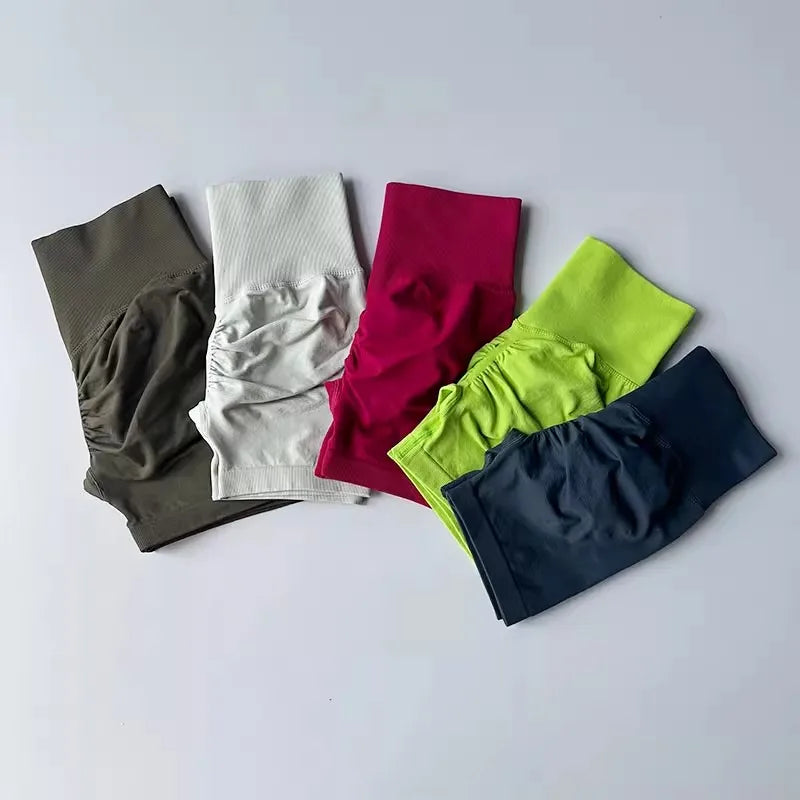 High-Waist Women’s Yoga & Fitness Shorts – Breathable Workout Shorts