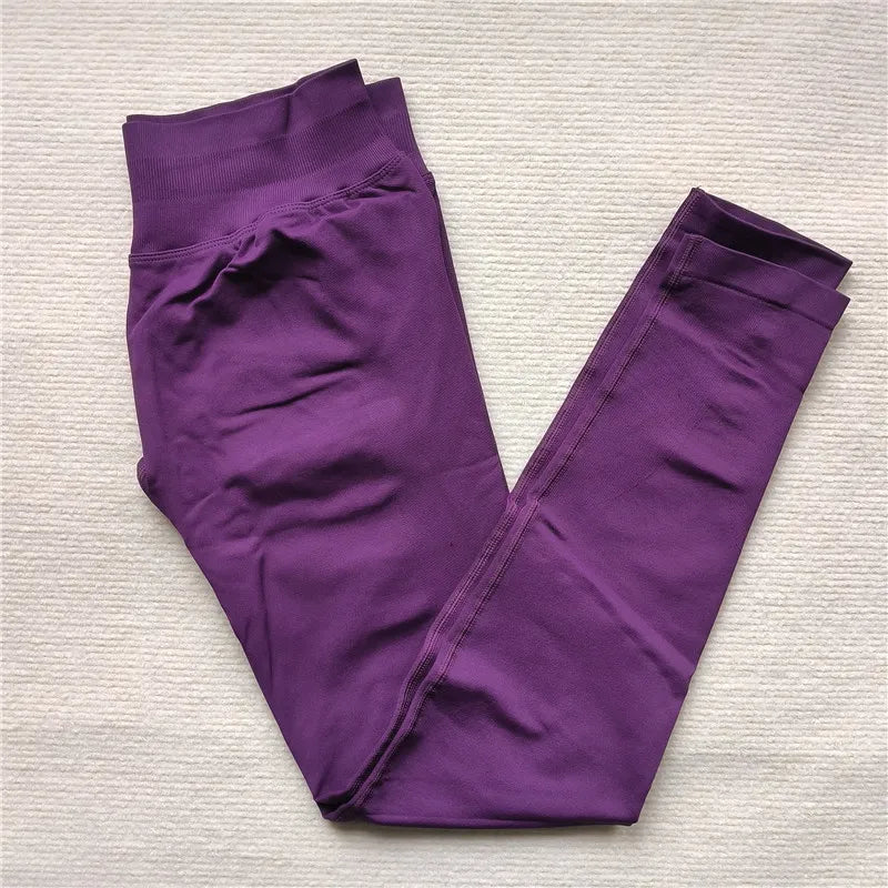 Seamless High-Elastic Yoga Leggings – Butt-Lifting Fitness Tights