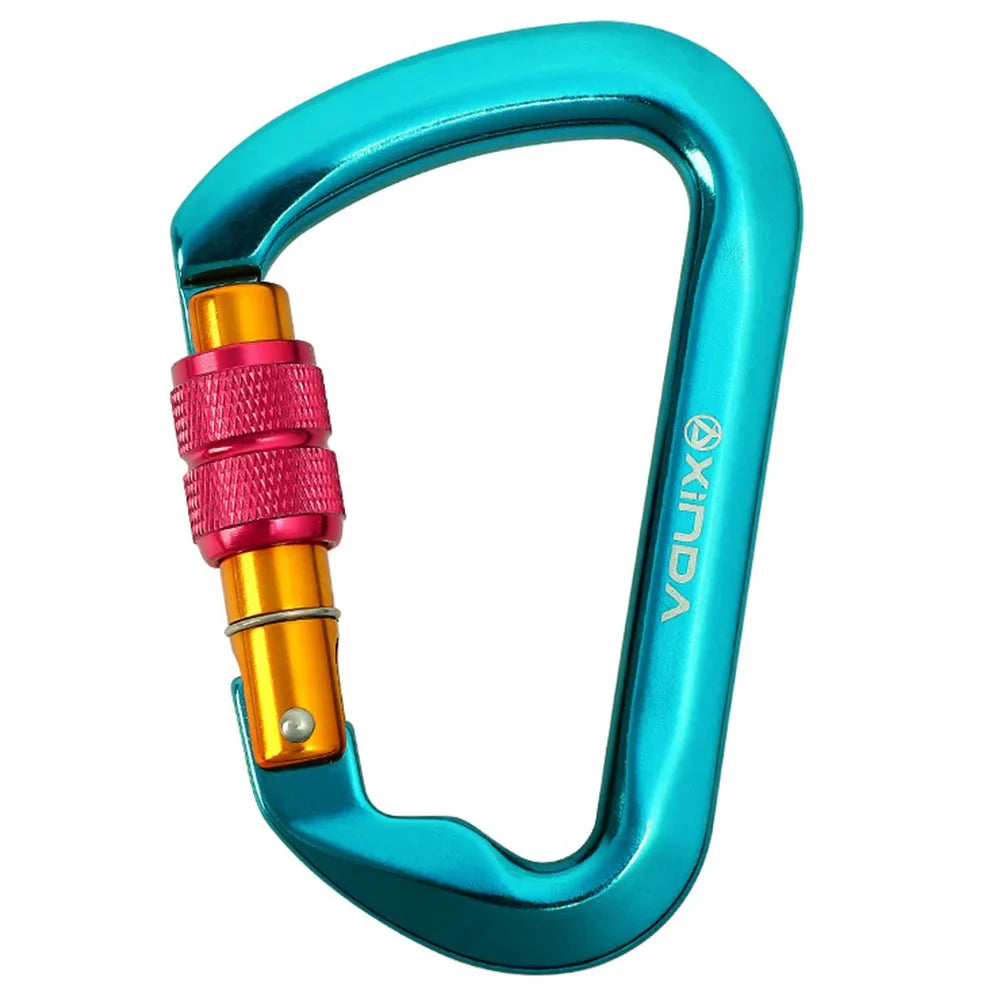 30kN Locking Carabiner – Heavy-Duty D-Shaped Climbing Carabiner