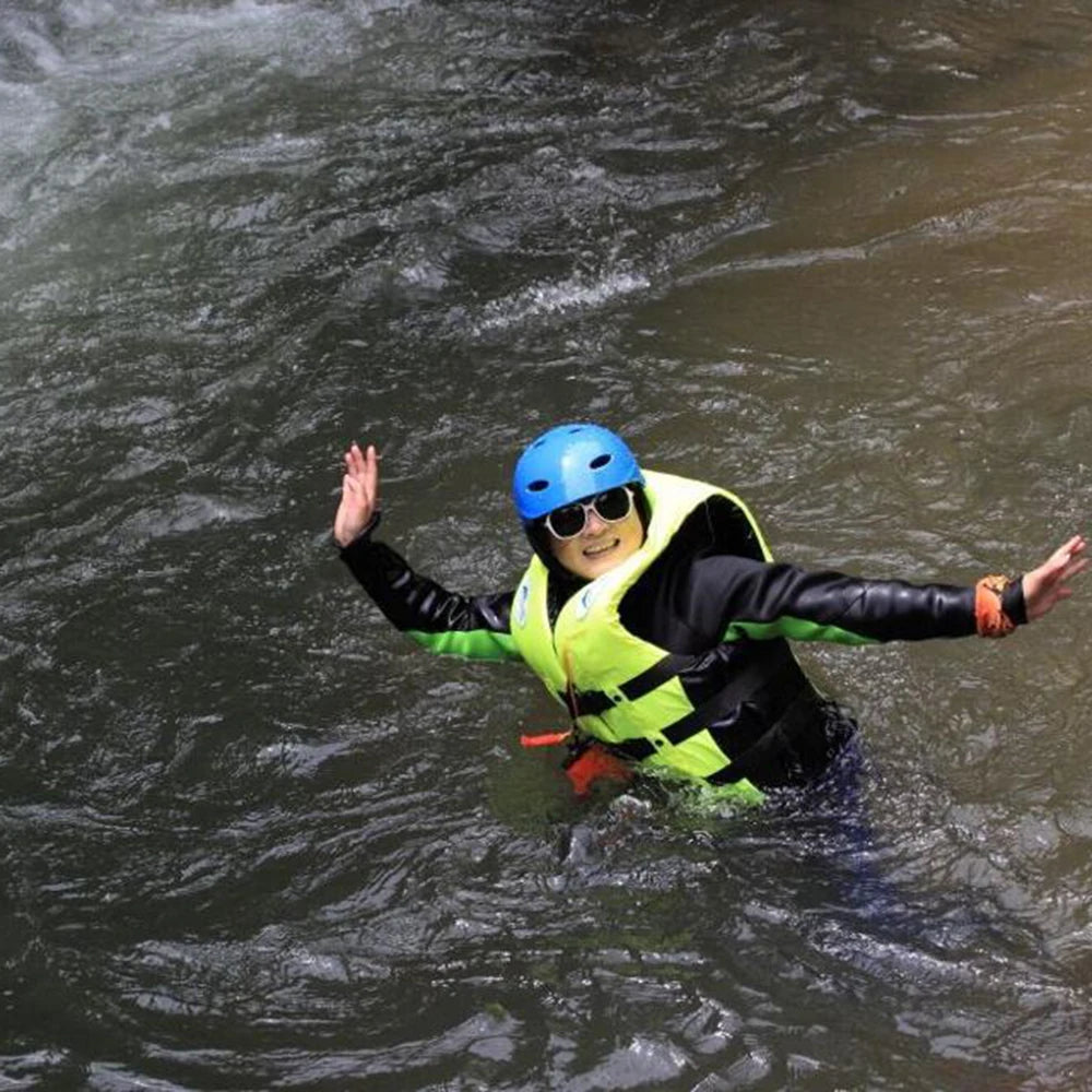 Adjustable Adult & Kids Swimming Life Jacket – Safety Vest with Whistle