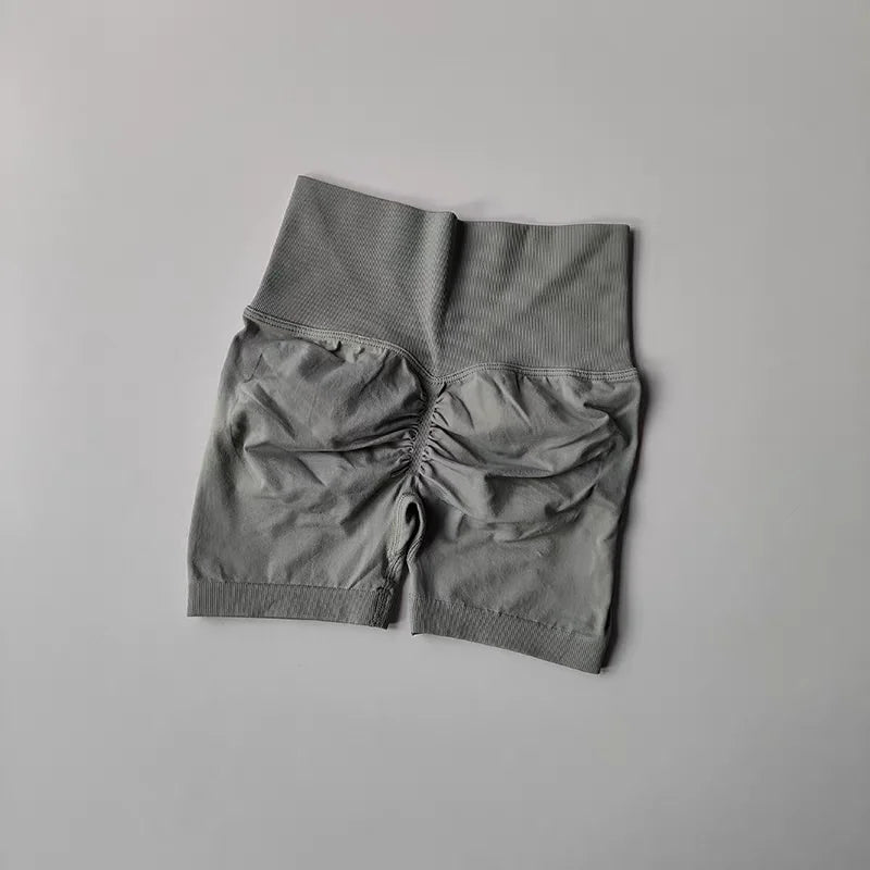 High-Waist Women’s Yoga & Fitness Shorts – Breathable Workout Shorts