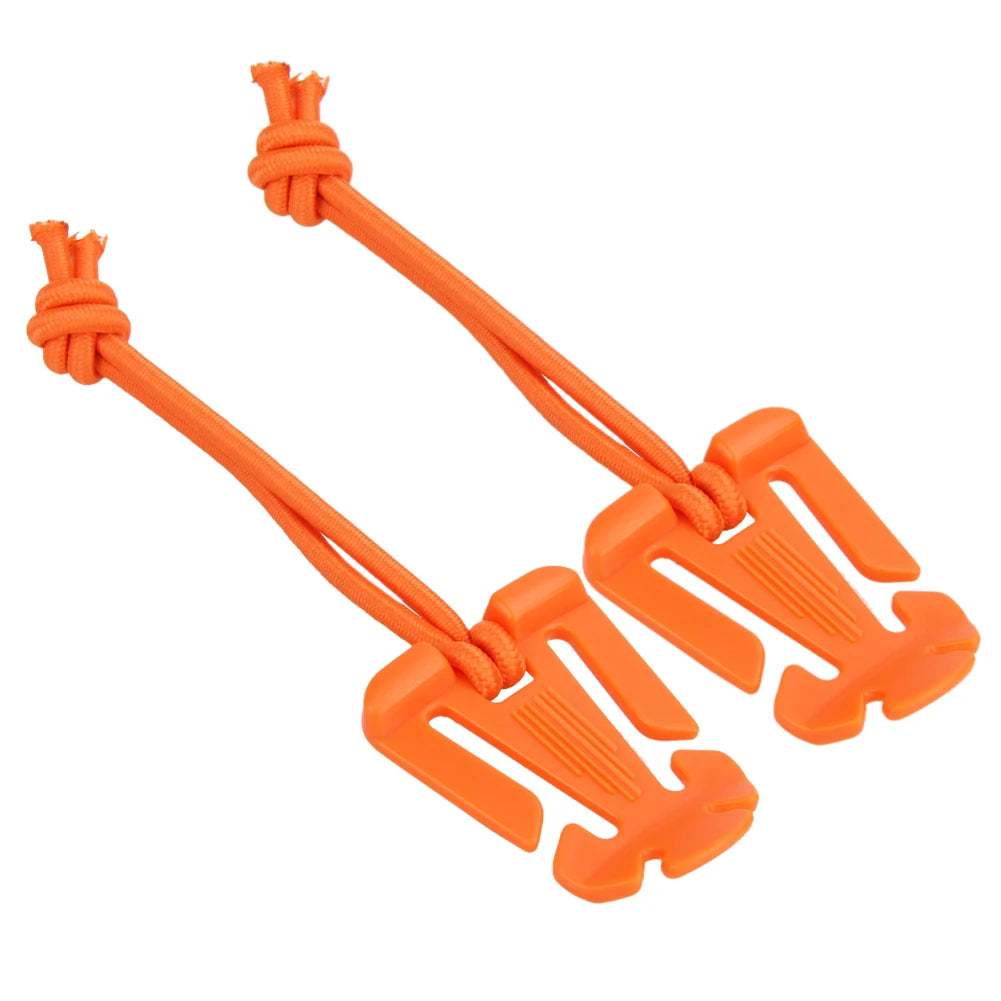 2-Pack Nylon Carabiner Clips – Outdoor Backpack & Camping Hooks