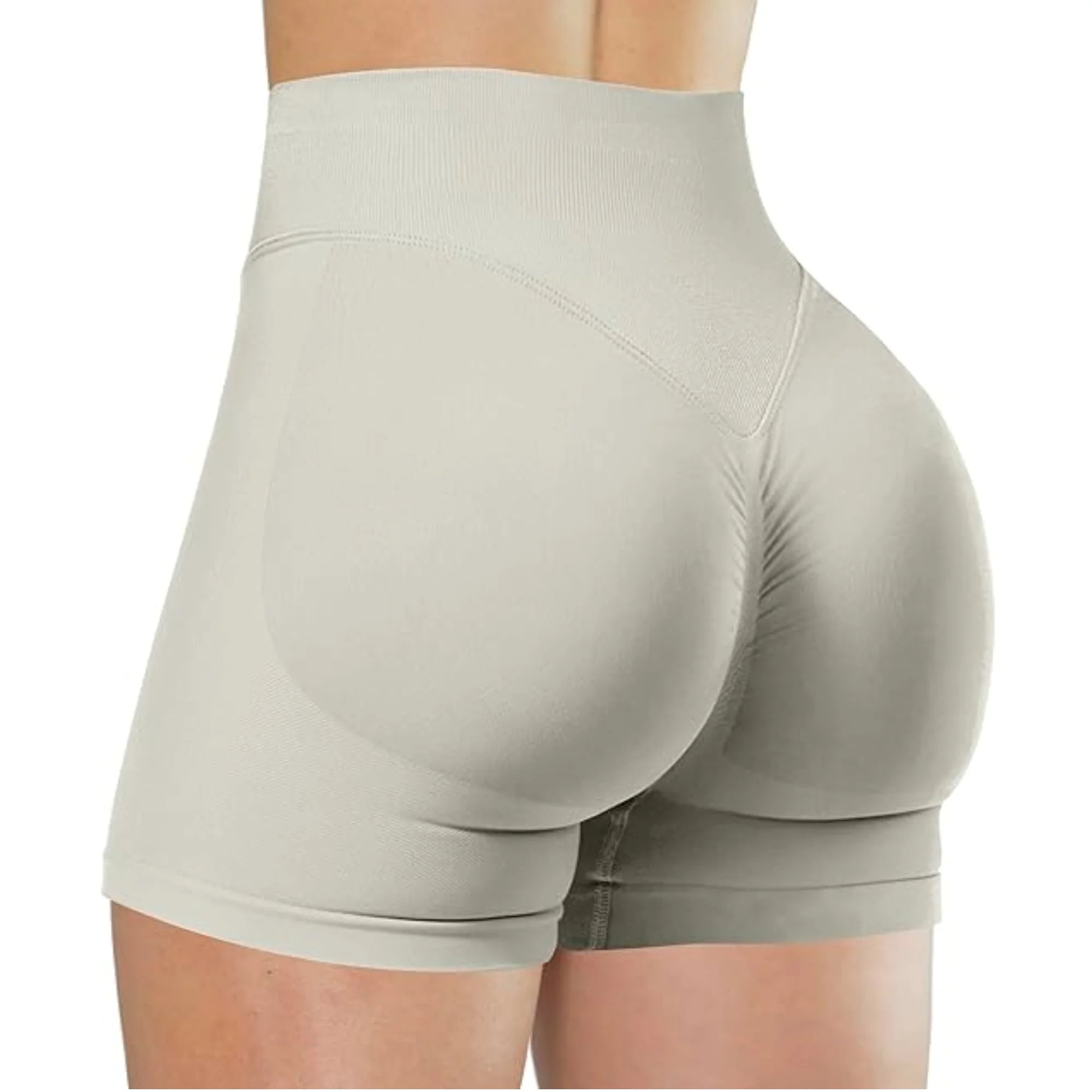 High-Waist Summer Yoga Shorts – Solid Color Fitness Leggings