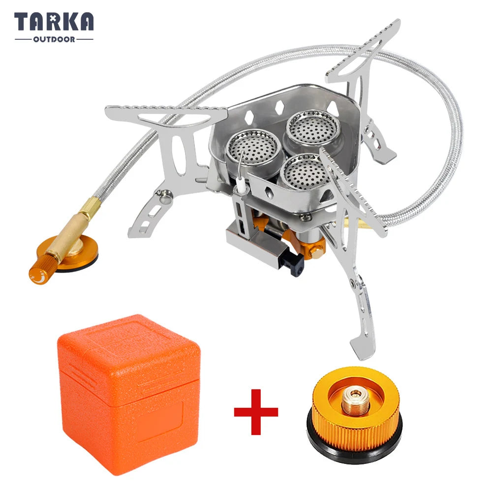 3-Head Gas Stove – 5800W Folding Camping Burner