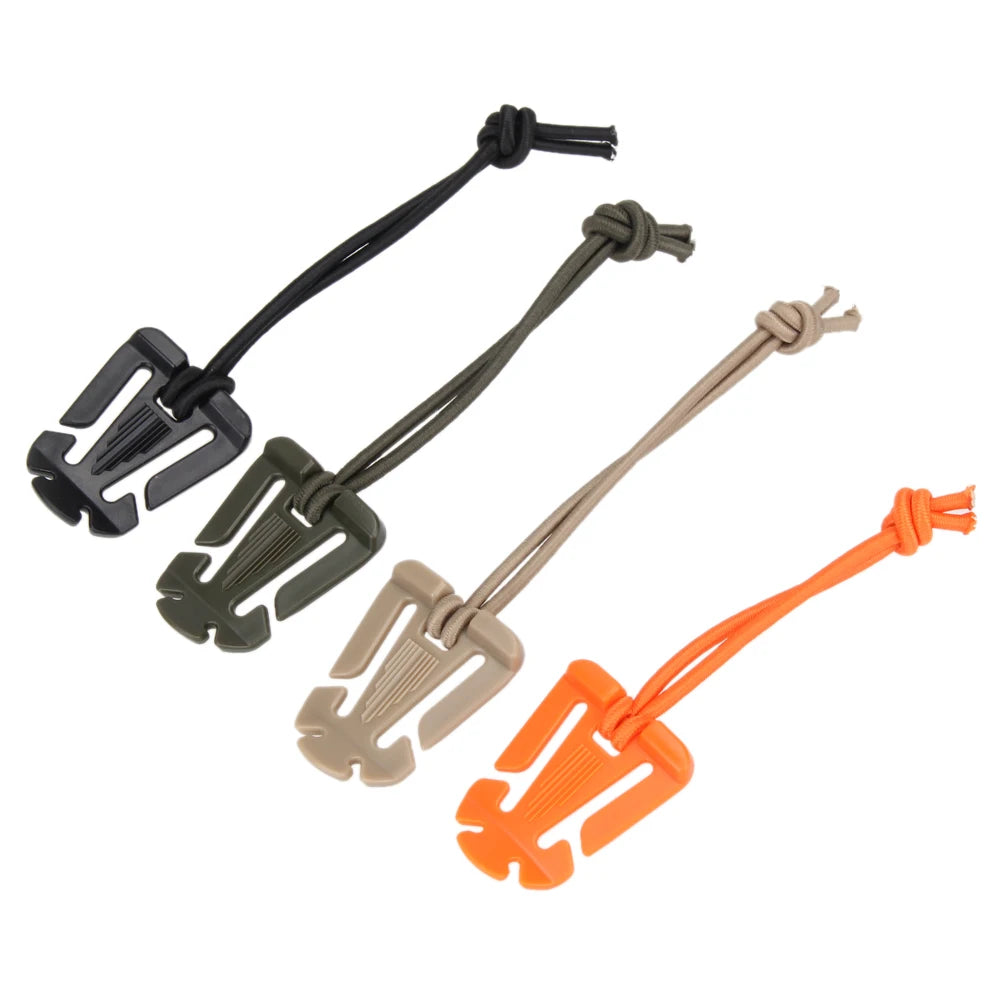 2-Pack Nylon Carabiner Clips – Outdoor Backpack & Camping Hooks