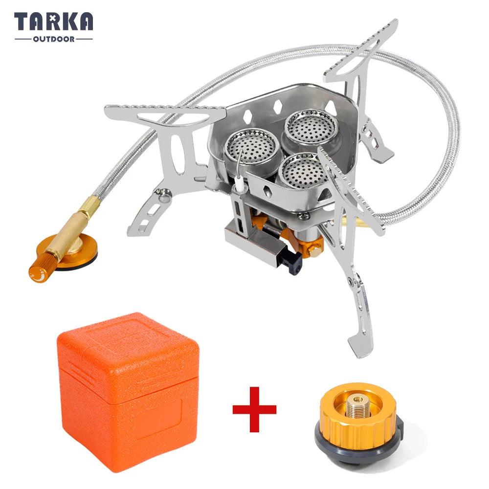 3-Head Gas Stove – 5800W Folding Camping Burner