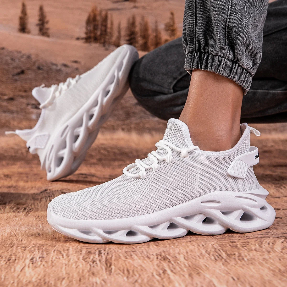 Men’s Casual Breathable Sneakers – Lightweight Running & Walking Shoes