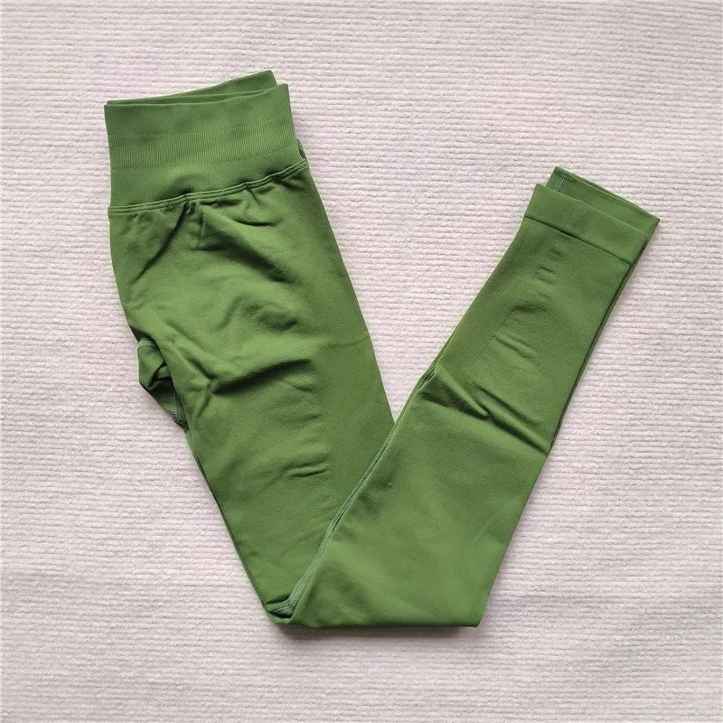 Seamless High-Elastic Yoga Leggings – Butt-Lifting Fitness Tights
