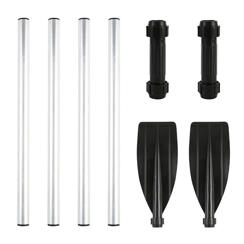 1 Pair Adjustable Aluminium Kayak Paddles – Detachable & Portable