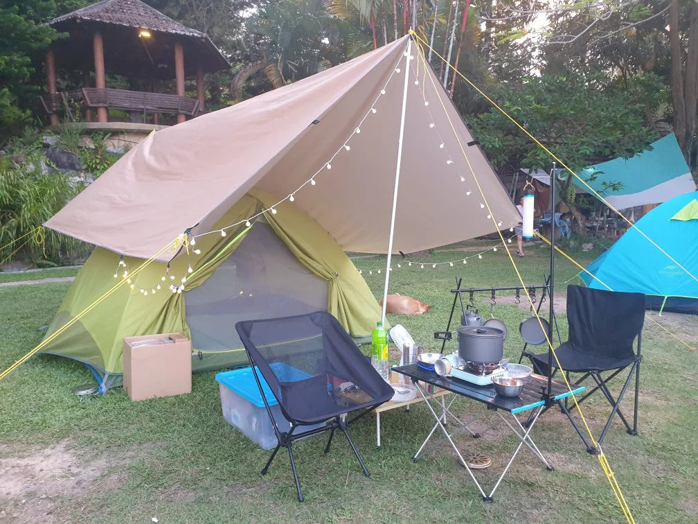 Waterproof Tent Tarp – Lightweight Outdoor Camping Sun Shelter