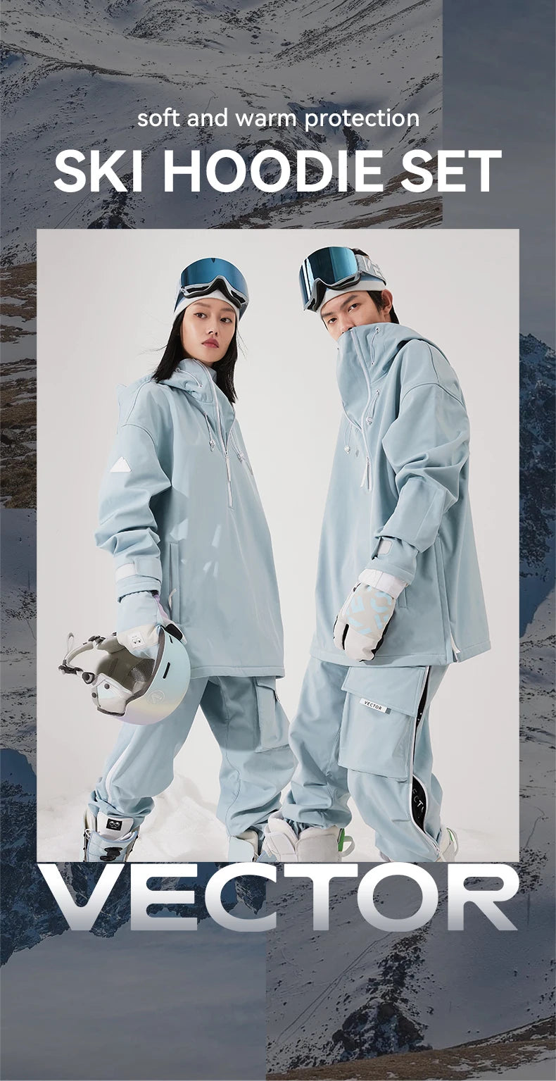 Unisex Ski Jacket & Pants Set – Waterproof Winter Snow Sports Outfit