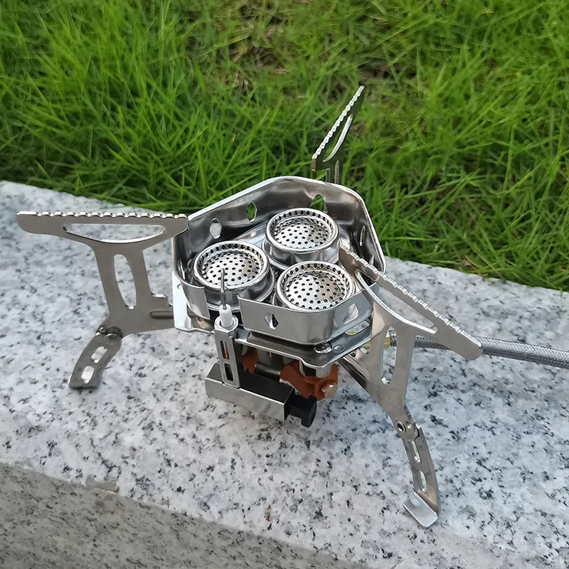 3-Head Gas Stove – 5800W Folding Camping Burner