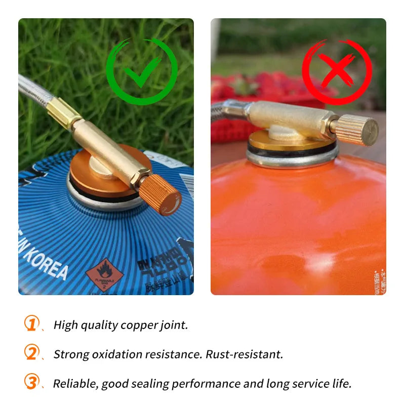3-Head Gas Stove – 5800W Folding Camping Burner