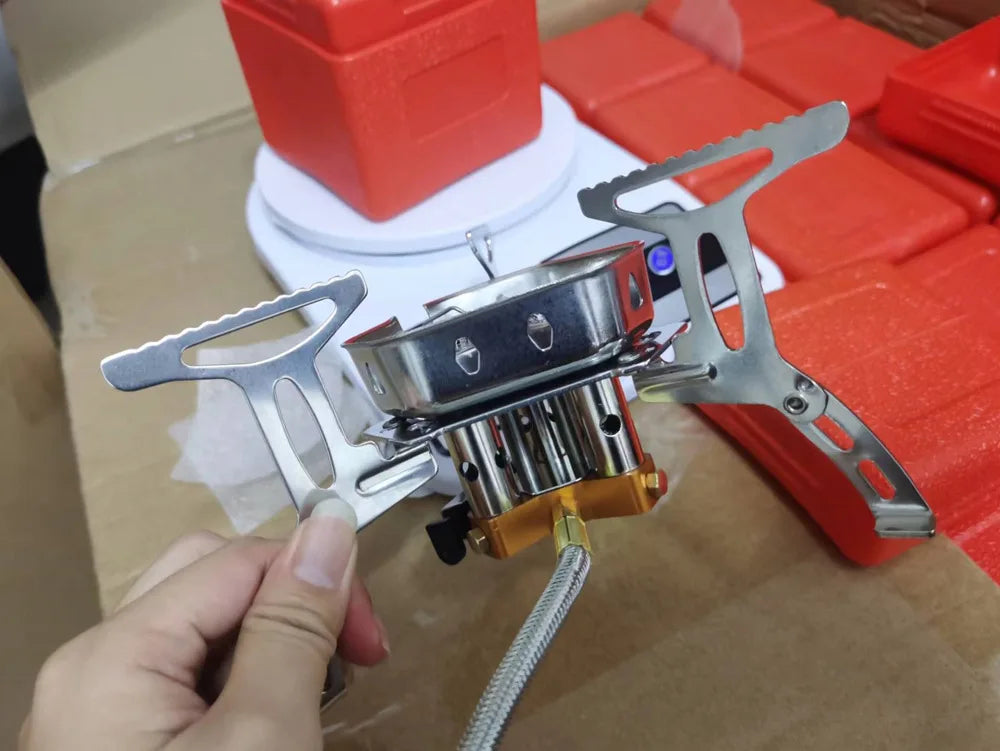 3-Head Gas Stove – 5800W Folding Camping Burner