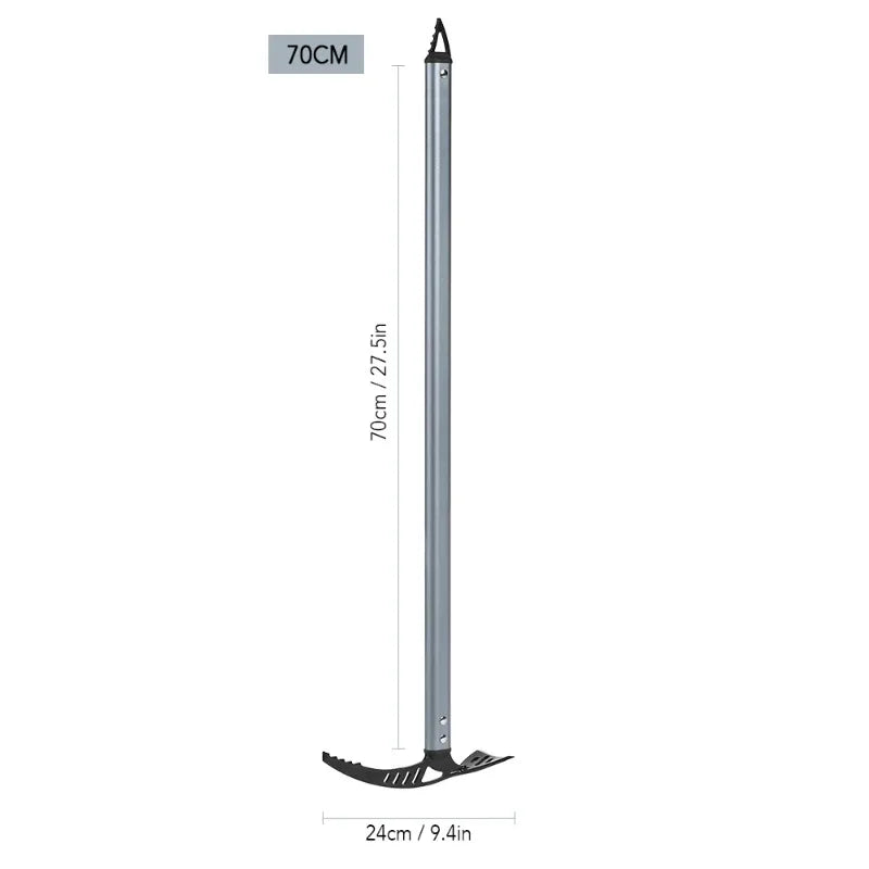 Aluminum Ice Axe 70cm – Lightweight Mountaineering & Camping Walking Pick