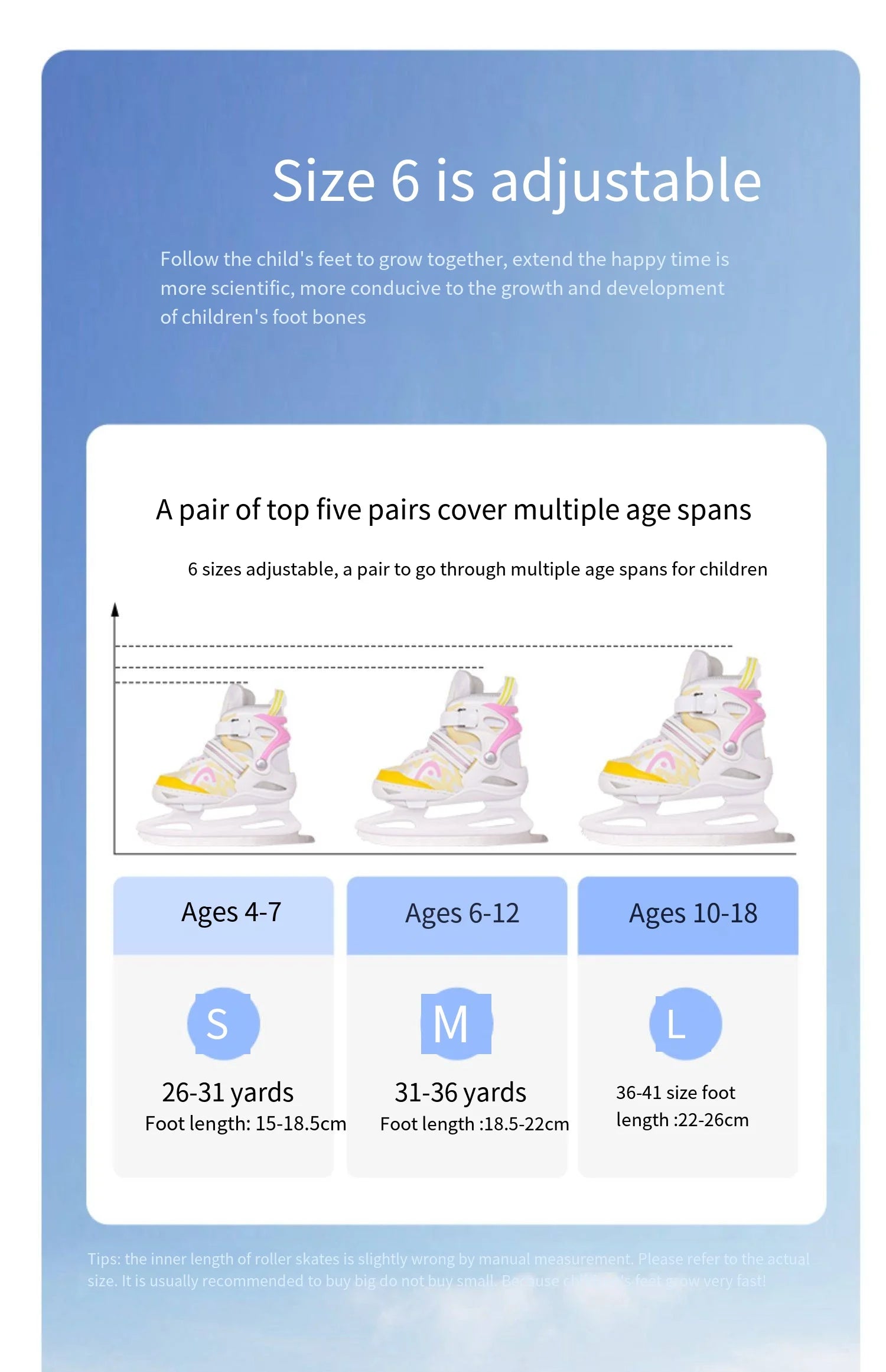 Adjustable Kids’ Figure & Ice Hockey Skates – Beginner to Pro