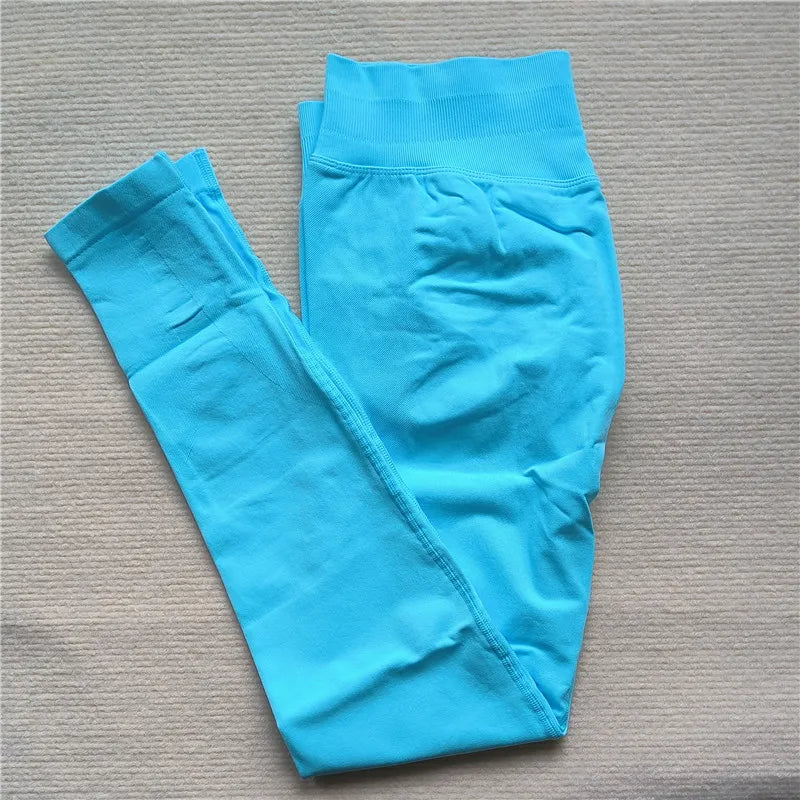 Seamless High-Elastic Yoga Leggings – Butt-Lifting Fitness Tights