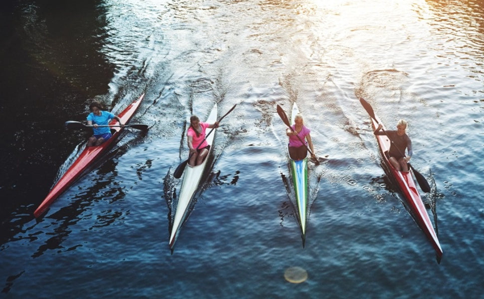 1 Pair Adjustable Aluminium Kayak Paddles – Detachable & Portable