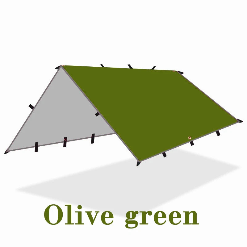 Waterproof Tent Tarp – Lightweight Outdoor Camping Sun Shelter