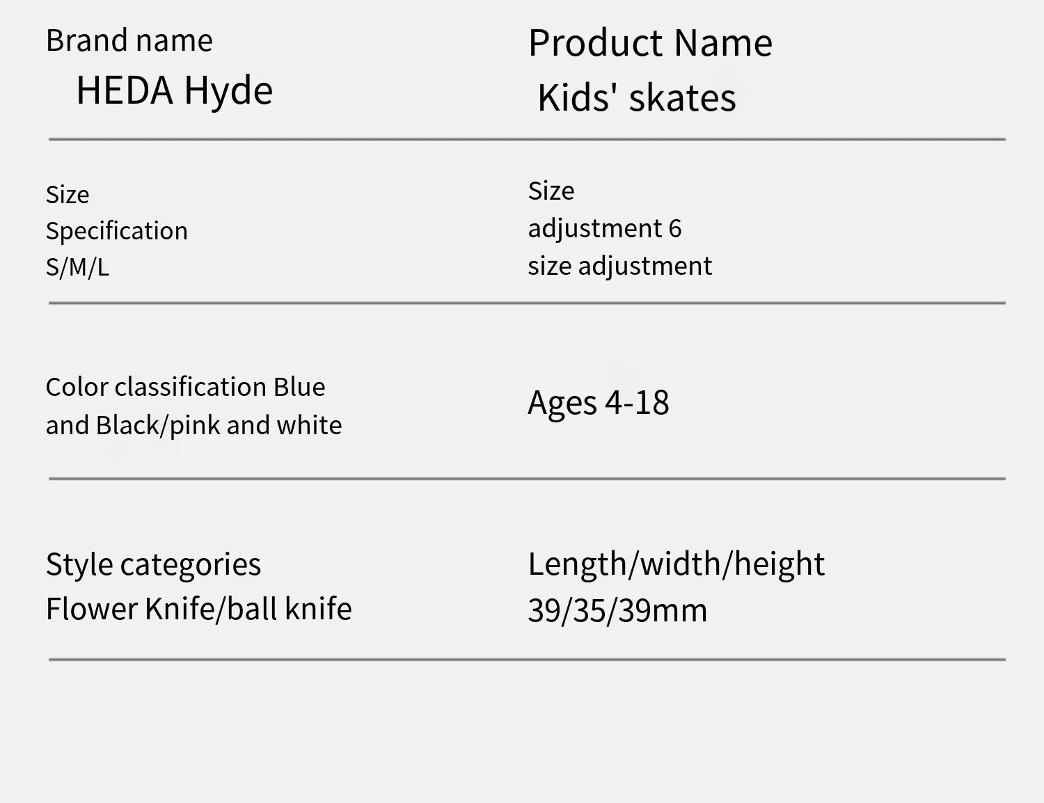 Adjustable Kids’ Figure & Ice Hockey Skates – Beginner to Pro