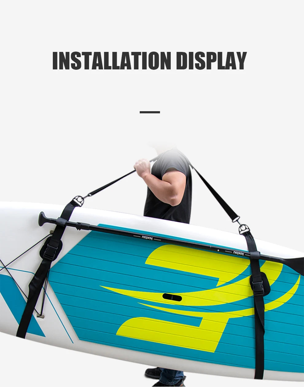 Adjustable SUP Paddle Board Shoulder Strap – Comfortable Carrying Belt